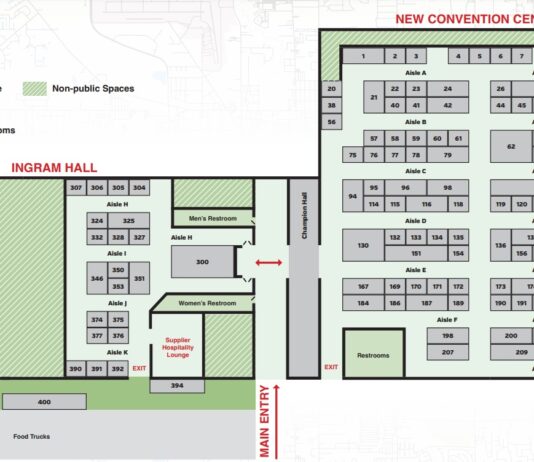 RV Hall of Fame Supplier Show map