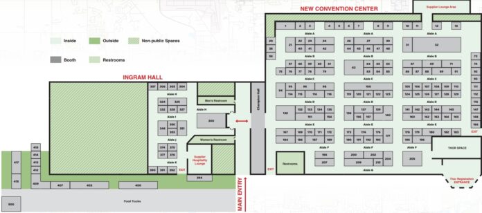 RV Hall of Fame Supplier Show map