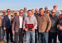 Jeff McDerrmott was presented with a commemorative gavel at the 50th CRVA AGM in Charlottetown, PEI.