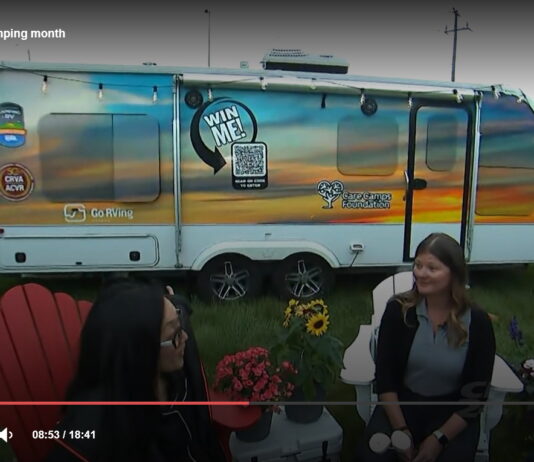 CRVA's 50th Anniversary "RV The North" giveaway contest and Canadian Camping and RV Month were featured on CP24.