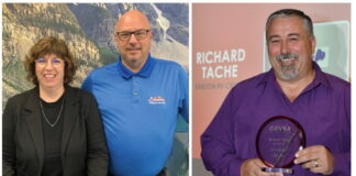 Nominees for the 2025 Canadian RV Dealer of the Year Award - top left: Marco & Mylaine Boudreault,, top right: Richard Tache, bottom left: Travis Bromley, bottom right: Jonathan Stone.