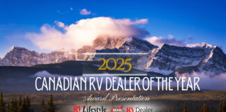 The 2025 Canadian RV Dealer of the Year Award was presented at the RVDA of Canada AGM on November 12, 2025.