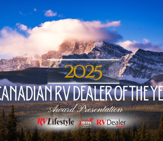 The 2025 Canadian RV Dealer of the Year Award was presented at the RVDA of Canada AGM on November 12, 2025.