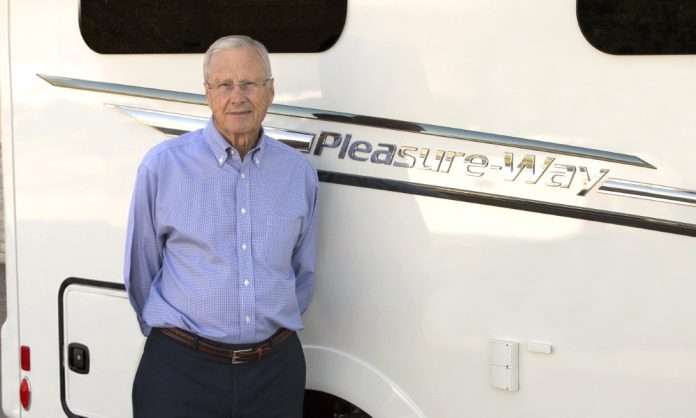 Merv Rupel 3 Cropped Merv Rumpel, founder of Pleasure-Way Industries, passed on Oct0oer 21, 2026 at the age of 93.